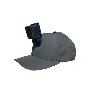 #ActionHatCustom: Charcoal Polyester Curved Bill