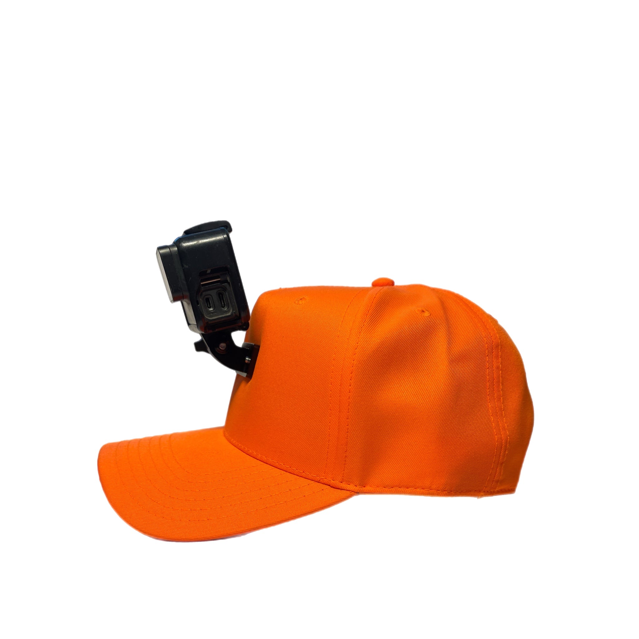 #ActionHatCustom: Hunter Orange 5-Panel Curved Bill