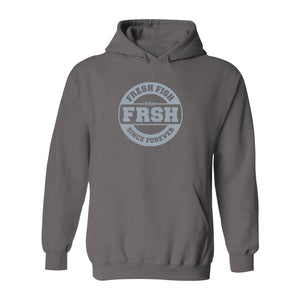 #FRESHFISH Classic Heavy Hoodie - Gray Print