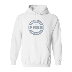 #FRESHFISH Classic Heavy Hoodie - Gray Print