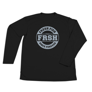 #FRESHFISH Performance Long Sleeve Shirt - Gray Print