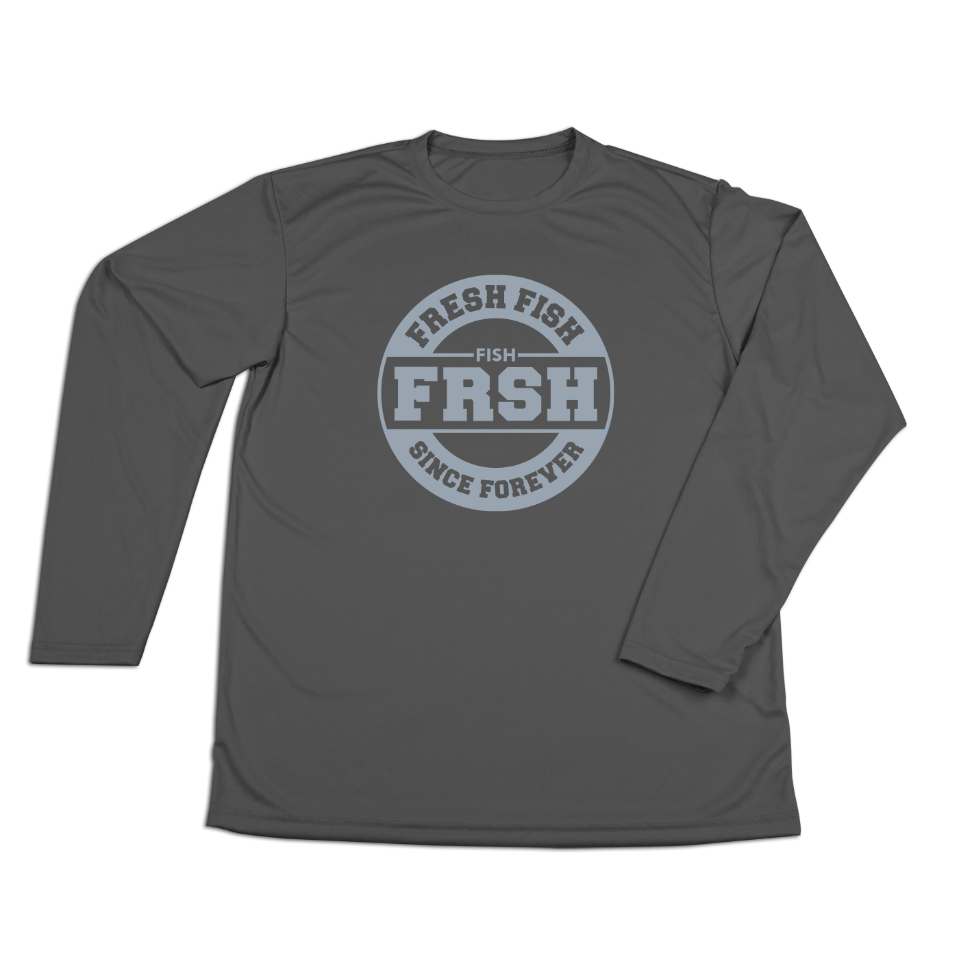 #FRESHFISH Performance Long Sleeve Shirt - Gray Print