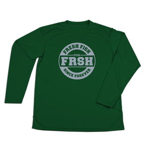 #FRESHFISH Performance Long Sleeve Shirt - Gray Print