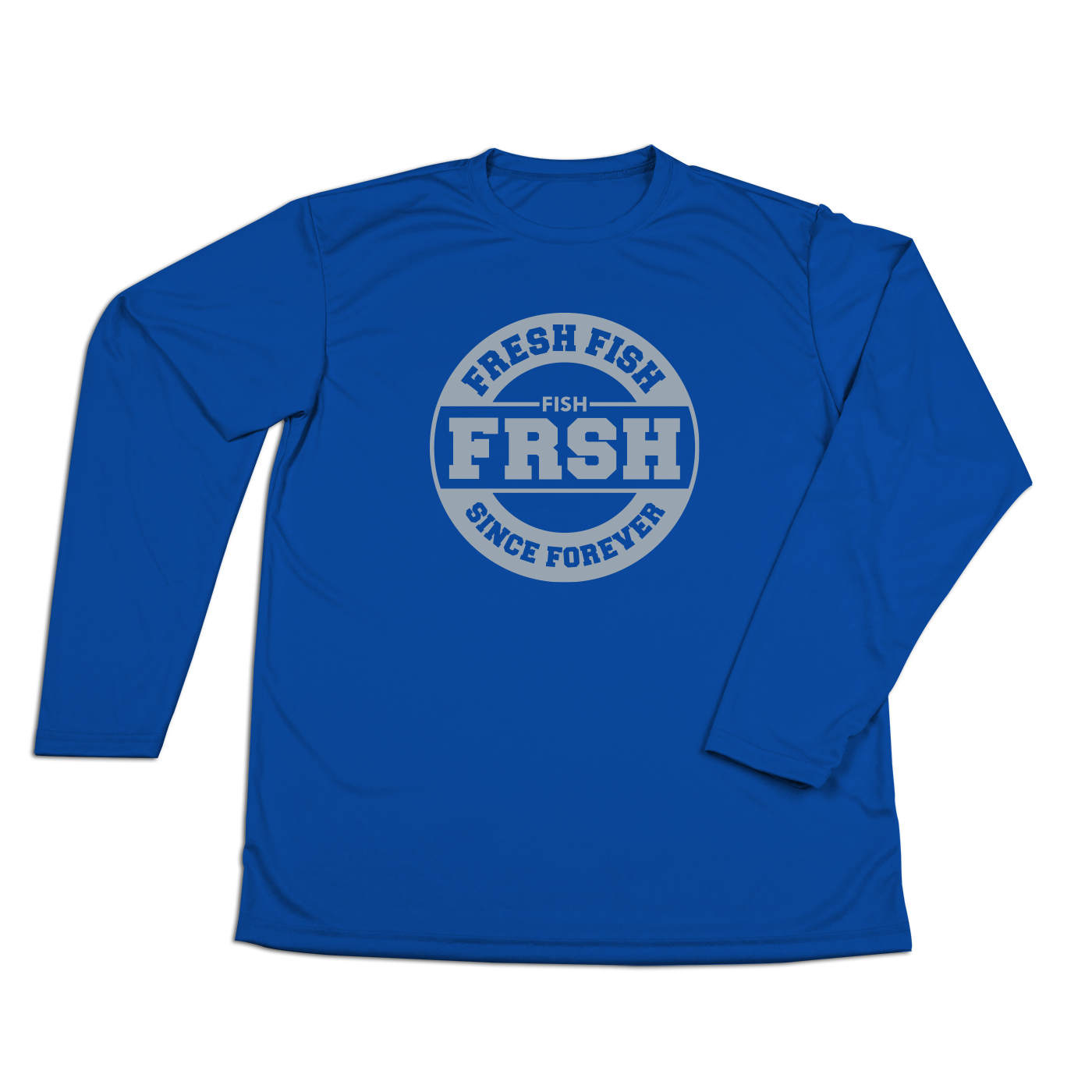 #FRESHFISH Performance Long Sleeve Shirt - Gray Print