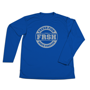 #FRESHFISH Performance Long Sleeve Shirt - Gray Print