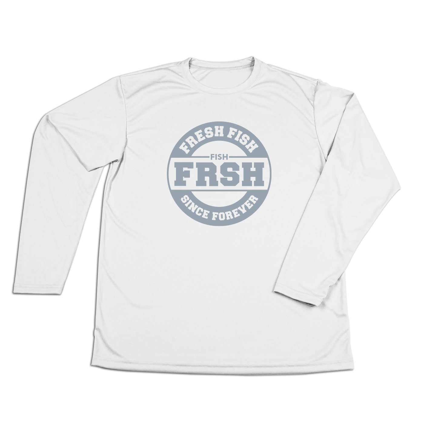 #FRESHFISH Performance Long Sleeve Shirt - Gray Print