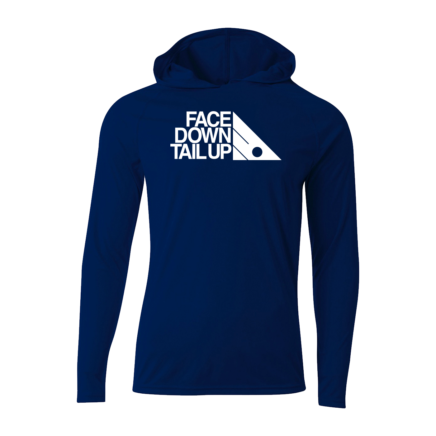 #FACEDOWNTAILUP Performance Long Sleeve Hoodie