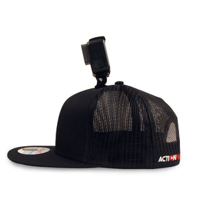 ActionHat Mesh: Black Curve Bill - Hat Mount for GoPro